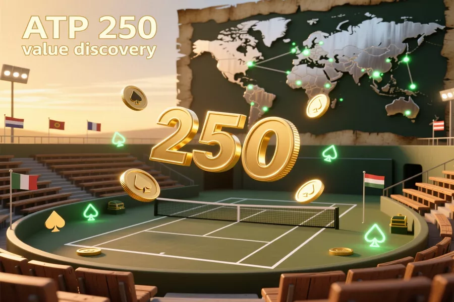 ATP 250 tournaments showing betting value opportunities with qualifiers and wildcards