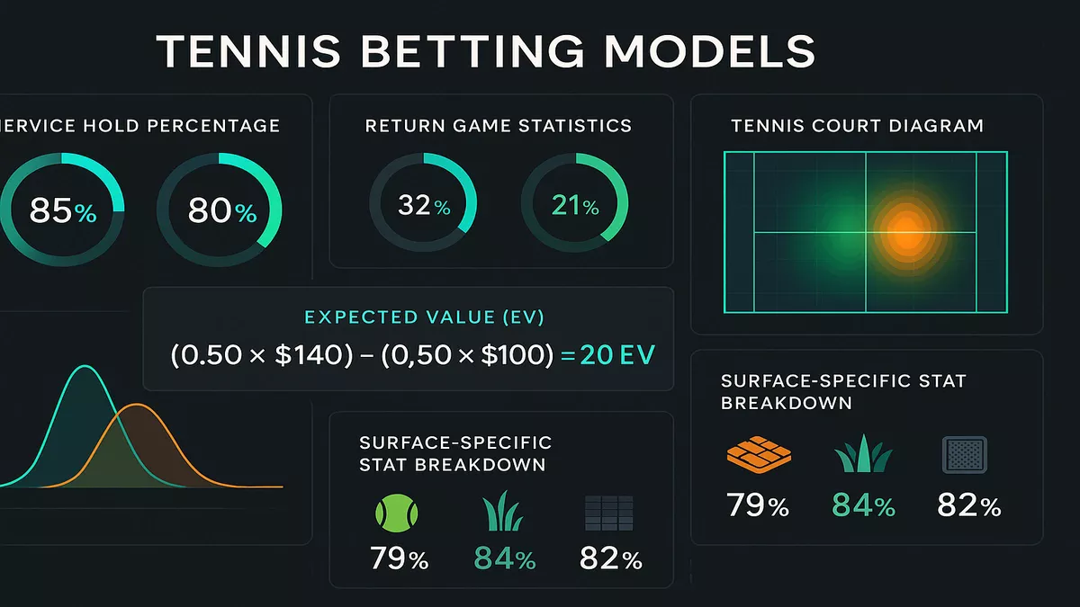 Tennis statistical probability models and expected value calculations